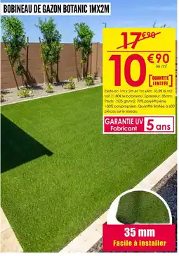 Décor Discount Bobineau de gazon botanic 1mx2m offre
