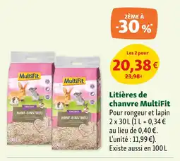 Maxi Zoo MultiFit LitiĂšres de chanvre offre