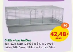 Maxi Zoo AniOne Grille + bac offre