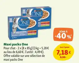 Maxi Zoo Purina Maxi packs One offre