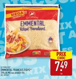 ALDI LE CAVALIER Emmental français râpé offre