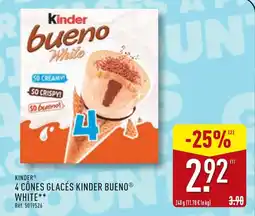 ALDI FERRERO 4 cônes glacés kinder bueno offre