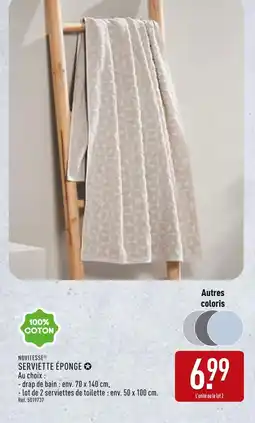 ALDI NOVITESSE Serviette éponge offre