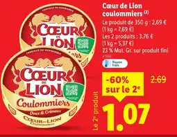 Lidl Cœur de Lion Coulommiers offre