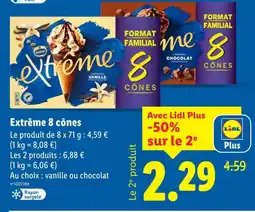 Lidl NESTLÉ Extrême 8 cônes offre
