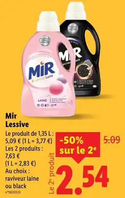 Lidl MIR Lessive offre