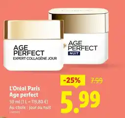 Lidl L'Oréal Paris L'Oréal Paris Age perfect offre