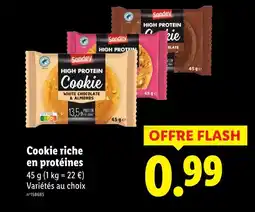 Lidl SONDEY Cookie riche en protéines offre
