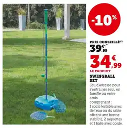 Super U Swingball set offre