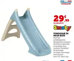Super U Smoby Toboggan XS 90CM Bleu offre