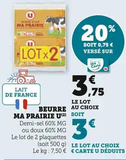 U Express U Beurre ma Prairie offre