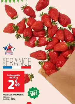 Auchan Supermarché Fraises gariguette offre