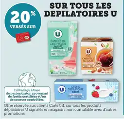 Bi1 Sur tous les depilatoires u offre