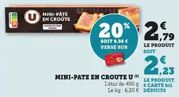 Bi1 Mini-pâté en croûte u offre