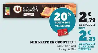 Bi1 Mini-pâté en croûte u offre