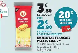 Bi1 Emmental francais pasteurise u offre