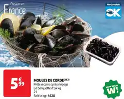 Auchan Supermarché Moules de corde offre