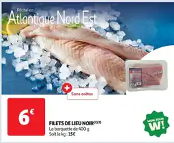 Auchan Supermarché Filets de lieu noir offre