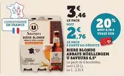 Bi1 Biere blonde abbaye höellingem u saveurs 6,5° offre