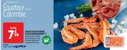 Auchan Supermarché Crevettes entières cuites réfrigérées offre