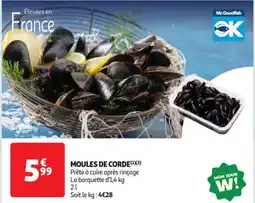 Auchan Supermarché Moules de corde offre