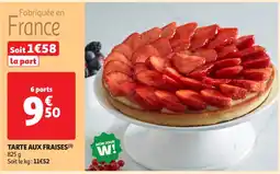 Auchan Supermarché Tarte aux fraises offre