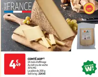Auchan Supermarché Comté aop offre