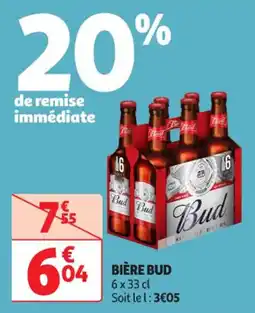 Auchan Supermarché BUD Bière offre