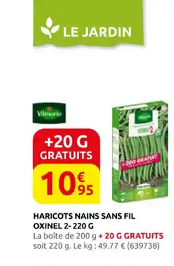 Rural Master VILMORIN Haricots nains sans fil oxinel offre