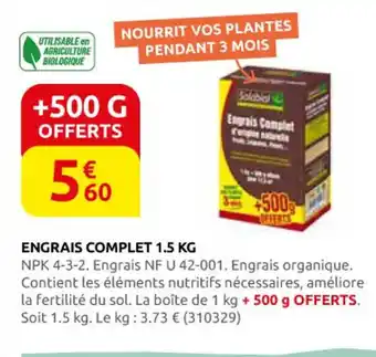 Rural Master Engrais complet offre