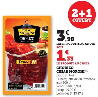 Bi1 Chorizo cesar moroni offre