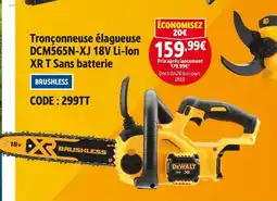 Screwfix DEWALT Tronçonneuse élagueuse DCM565N-XJ 18V Li-Ion XR T Sans batterie offre