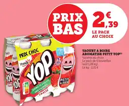 Bi1 Yaourt a boire aromatise petit yop offre