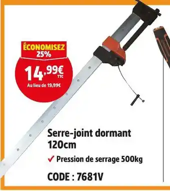 Screwfix Serre-joint dormant 120cm offre