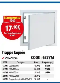 Screwfix Trappe laquée offre