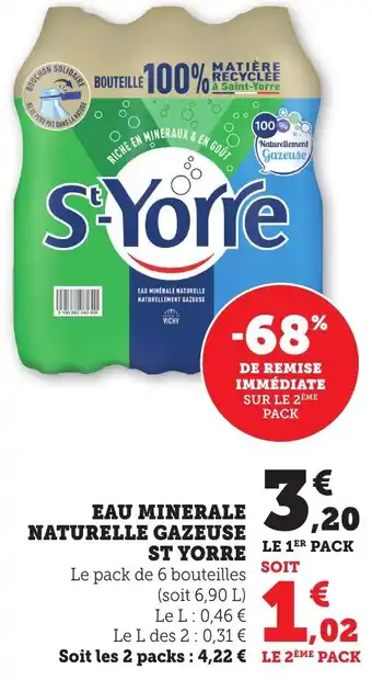 Bi1 Eau minerale naturelle gazeuse st yorre offre