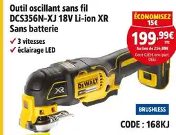 Screwfix DEWALT Outil oscillant sans fil dcs356n-xj 18v li-ion xr sans batterie offre
