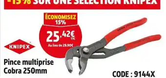 Screwfix KNIPEX Pince multiprise cobra 250mm offre