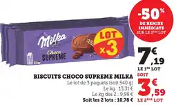 Bi1 Biscuits choco supreme milka offre
