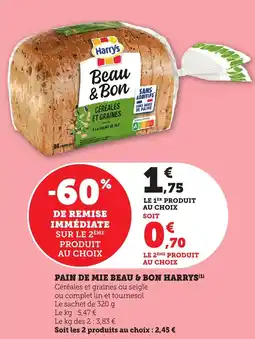 Bi1 Pain de mie beau & bon harrys offre