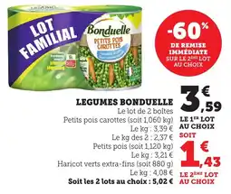 Bi1 Legumes bonduelle offre