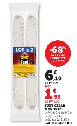 Bi1 Fuet cesar moroni offre
