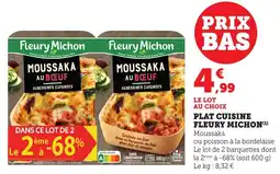 Bi1 Plat cuisine fleury michon offre