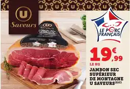 Bi1 Jambon sec supérieur de montagne u saveurs offre