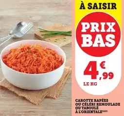Bi1 Carotte rapées ou céléri remoulade ou taboulé à l'orientale offre
