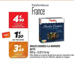 Netto Moules cuisinées à la mariniere netto offre