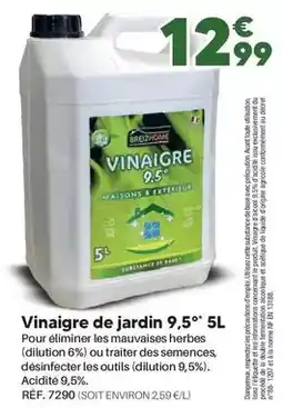 Shopix Vinaigre de jardin 9,5° offre