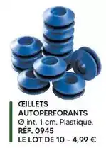 Shopix Oeillets autoperforants offre