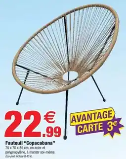Bazarland Fauteuil copacabana offre