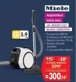 Pro&Cie Miele - aspirateur sans sac offre